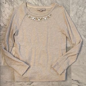Beaded LOFT sweater
